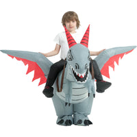 Inflatable Dragon Dinosaur Costume for Kids Halloween