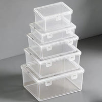 Desktop Storage Box with Lid, Transparent PP, A4/A3 Document Organizer for Stationery and Office Supplies