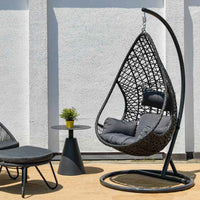 Rattan Woven Single Person Bird's Nest Hanging Chair Outdoor Swing Balcony Cradle Chair