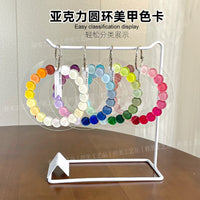 Acrylic Nail Art Display Stand Color Chart Ring Tips Practice Holder