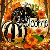 Autumn Maple Leaf Wreath Wooden Craft for Indoor Outdoor Home Decor