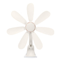 Portable Clip-on Desk Fan for Dorms and Home, Small USB Powered Personal Fan with Timer