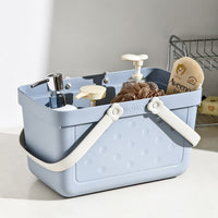 Portable Shower Caddy Basket for Bathroom Dormitory Toiletries Storage with Dry/Wet Separation
