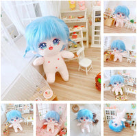 20cm Star Idol Cotton Doll with Skeleton or Boneless Options, Fluffy Hair