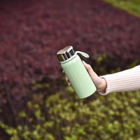 Portable Stainless Steel Insulated Water Bottle with Handle, Small Capacity