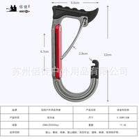 25KN Outdoor Climbing Gear Hook Safety Harness Quickdraw Rescue Carabiner