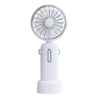 Portable USB Rechargeable Handheld Fan with Foldable Neckband for Desktop and Sports