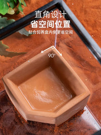Reptile Ceramic Humidifying Hideaway Cave for Leopard Gecko Snake Spider