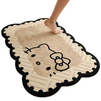 Diatomaceous Earth Bath Mat Super Absorbent Non-Slip Cartoon Irregular Shower Floor Mat