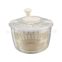 Manual Salad Spinner with Drain Basket for Washing Vegetables and Fruits