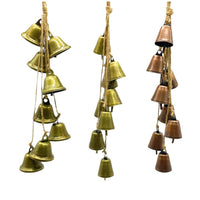 Vintage Bronze Bell String Garland for Christmas and Holiday Decor