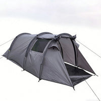 Outdoor Camping Tunnel Tent with Large Space, Sunshade, and Ventilation for Wild Camping