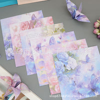 15cm Double-Sided Butterfly Floral Origami Paper for DIY Crafts
