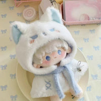 Doll Clothes Animal Star Headgear Cloak for 10cm/20cm Dolls