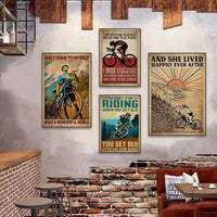 Vintage American Bicycle Wall Art Print for Study and Home Decor