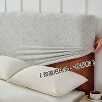 Thickened Jacquard Stretch Headboard Cover Dustproof Anti-Slip Wear-Resistant Bed Backrest Protector