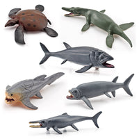 Miniature Prehistoric Ocean Animal Figurines for Kids - Ammonite, Trilobite, Turtle, Dunkleosteus Models
