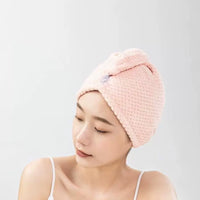 Super Absorbent Quick Dry Hair Towel Wrap for Women, Pineapple Grid Microfiber Hair Drying Cap