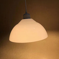 Lightweight Plastic Bowl-Shaped Pendant Lampshade for Home and Market Stalls