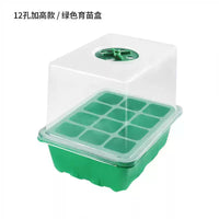 Seedling Starter Trays with Dome Lids - 6 or 12 Cell Reusable Plant Germination Kits for Succulents & Vegetables