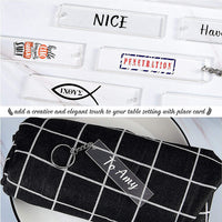 Blank Clear Acrylic Keychain Blanks for DIY Crafts and Decoration