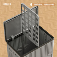 Foldable Laundry Hamper with Wheels, Large Capacity Plastic Clothes Storage Basket