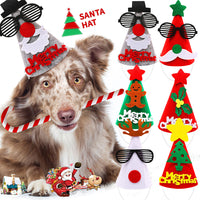 Christmas Pet Hat Adjustable Dog Cat Headwear Festive Holiday Decoration