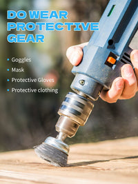 Hex Shank Drill Wire Brush Set for Cleaning, Polishing, and Rust Removal