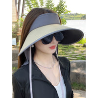 UV Protection Sun Hat with Detachable Neck Flap for Women