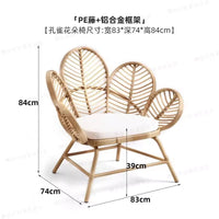 Outdoor Rattan Woven Sofa for Patio Balcony Garden