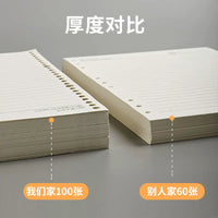 Loose Leaf Notebook Refills A5/B5, 6/9/20/26-Hole Lined Paper for Spiral Notebooks, Student Office Meeting Notepads