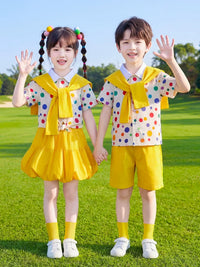 Kids' Academy Style Sports Uniform Set for School Events and Performances
