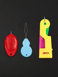 Automatic Needle Threader Set for Sewing Machines and Hand Sewing
