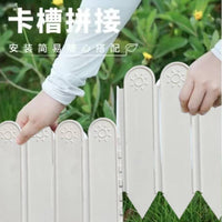 Garden Landscape Edging Border Fence Plastic Lawn Stone Barrier for Flower Beds Vegetable Gardens