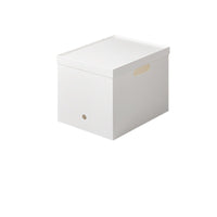 Japanese Style Storage Box with Lid and Wheels for Clothes, Toys, Books, and Sundries - Large Capacity Cabinet Organizer