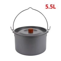 Outdoor Camping Tripod with 5.5L Large Capacity Pot for Campfire Cooking