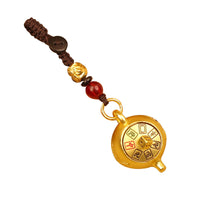 Brass Chinese Zodiac Teapot Keychain Pendant Ornament Gift