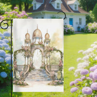 Amazon TEMU Wedding Season Garden Flag Yard Outdoor Wedding Festival Decoration Linen Double-Sided Printed Banner