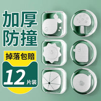 Silicone Door Handle Wall Protector, Self-Adhesive, Transparent, Sound Dampening Bumper for Walls and Furniture