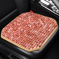 Cross-Border Resin Jade Wood Bead Car Seat Cushion Set, 3-Piece Wholesale Single Seat Office Interior Seat Pad