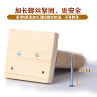 Solid Wood Cat Climbing Ladder Wall-Mounted Cat Tree Steps for Cages and Walls, Space-Saving Design