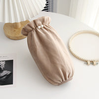 Winter Pearl Embellished Arm Sleeves for Adults and Students - Short, Cute, Anti-dirty