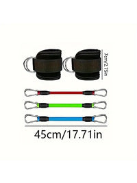 Ankle Straps for Cable Machine Workouts, Glute and Leg Training Cuffs with Resistance Bands