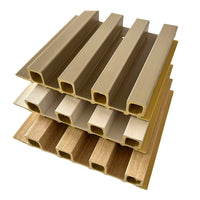 PVC Decorative Wall Panels for Living Room TV Background - 3D Grille Design