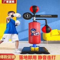 Punching Bag for Adults & Kids, Home Fitness Taekwondo Training Equipment with Gloves & Protective Gear