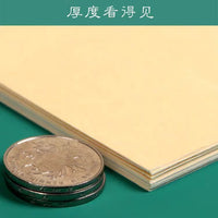 Thickened Cardboard Xuan Paper Calligraphy Mirror Blank Chinese Painting Raw Xuan Paper Antique Square Round Ripe Xuan Mirror Watercolor Cardboard