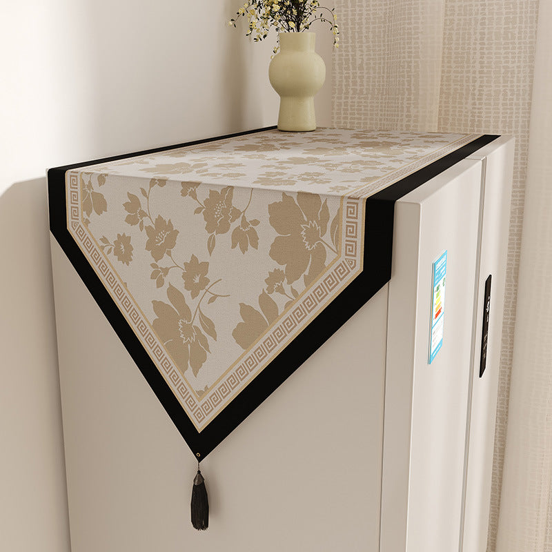 Refrigerator Dust Cover and Cabinet Mat, American Style Durable Universal Appliance Cover