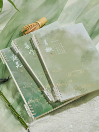 New Chinese Style Ink Wash Detachable Coil Notebook B5 A5 for Students and Office, 2025 Edition