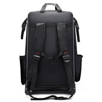 Hard Shell Fishing Chair Bag with Wheels, Thickened Waterproof Steel Wire Fishing Tackle Backpack