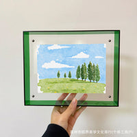 Acrylic Photo Frame for Pictures, Posters, and Art Prints - Wall Mount or Tabletop Display